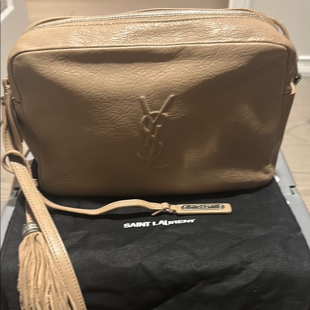 Authentic Beige Monogram Leather Small Lou Camera Bag - Picture 2 of 6